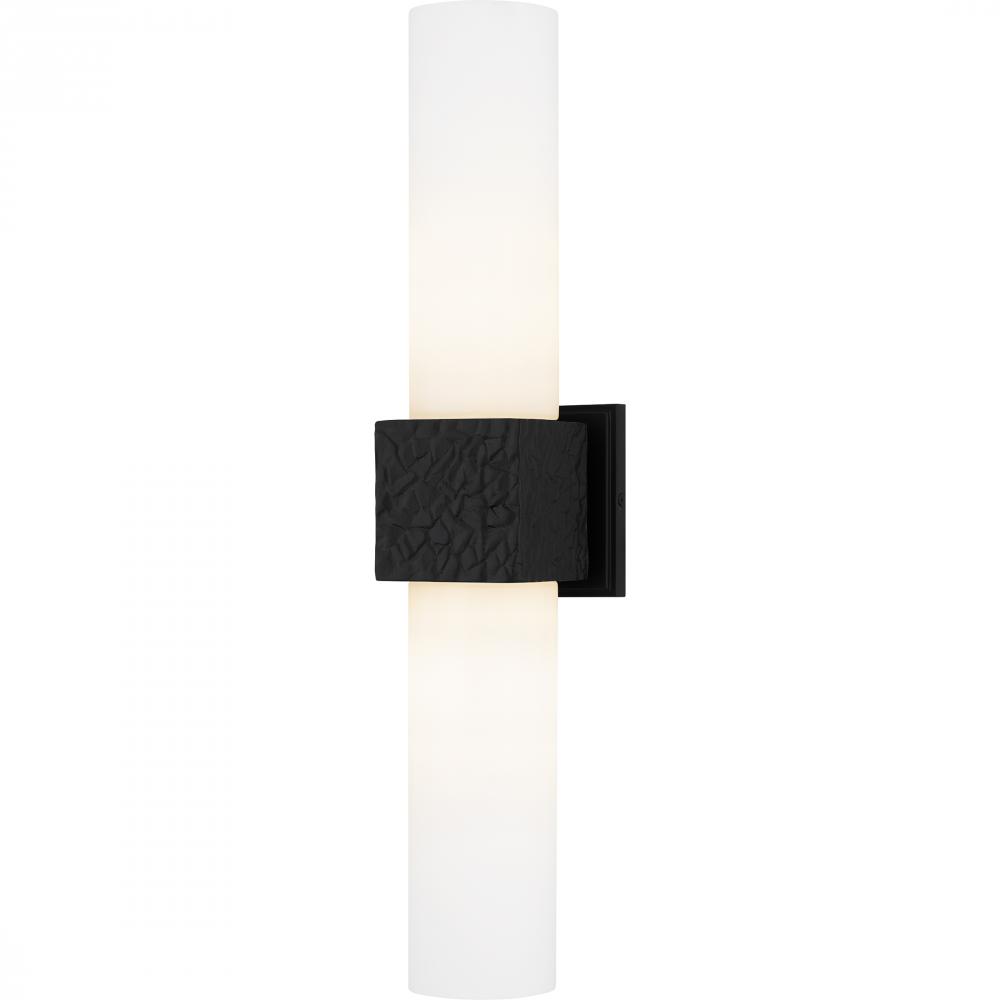 Arline 2-Light Matte Black Wall Sconce