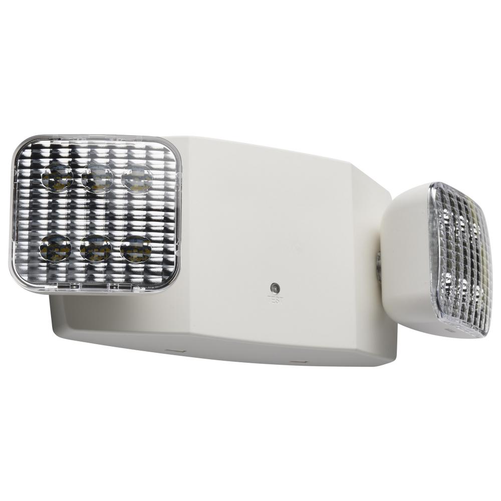 Emergency Light, 90min Ni-Cad backup, 120/277V, Dual Head, Universal Mounting, Remote Compatible