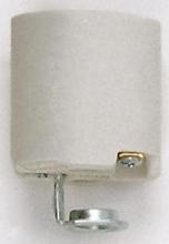 Satco Products Inc. 90/419 - Porcelain Socket With 1/8 IPS Hickey; Aluminum Screw Shell; Unglazed; 660W; 250V