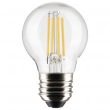 Satco Products Inc. S21217 - 4 Watt G16.5 LED Filament; Clear; Medium base; 90 CRI; 4000K; 120 Volt