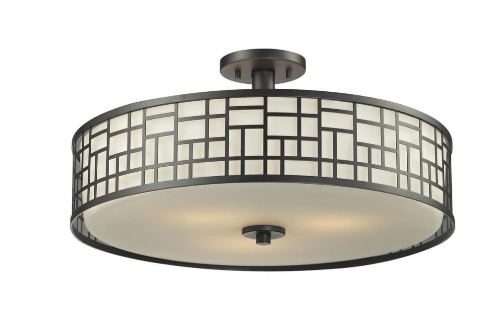 3 Light Semi Flush Mount