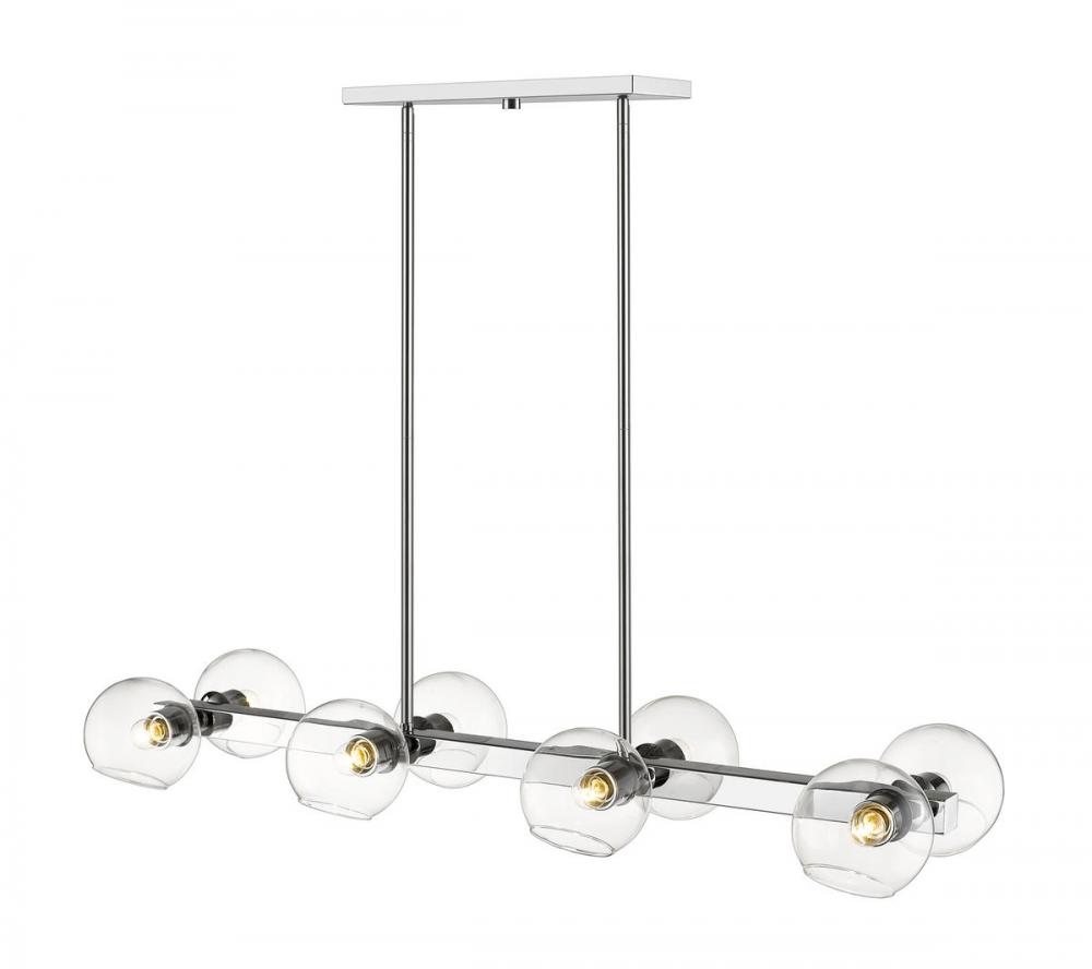 8 Light Linear Chandelier