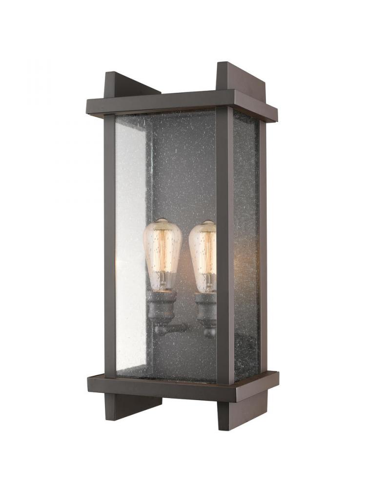 2 Light Outdoor Wall Sconce