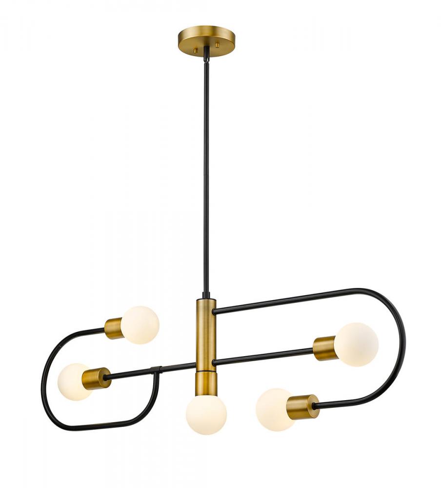 5 Light Linear Chandelier