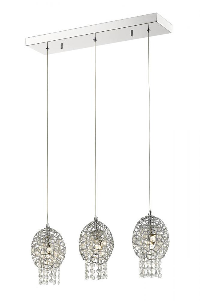 3 Light Linear Chandelier