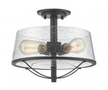 Z-Lite 444SF-BRZ - 3 Light Semi Flush Mount