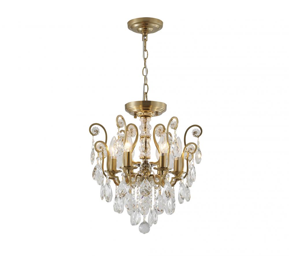 Chandelier Metal & Crystal