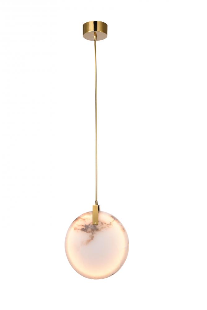 LED Single Pendant Lighting Gold