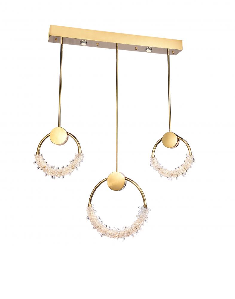 LED Chandelier Gold