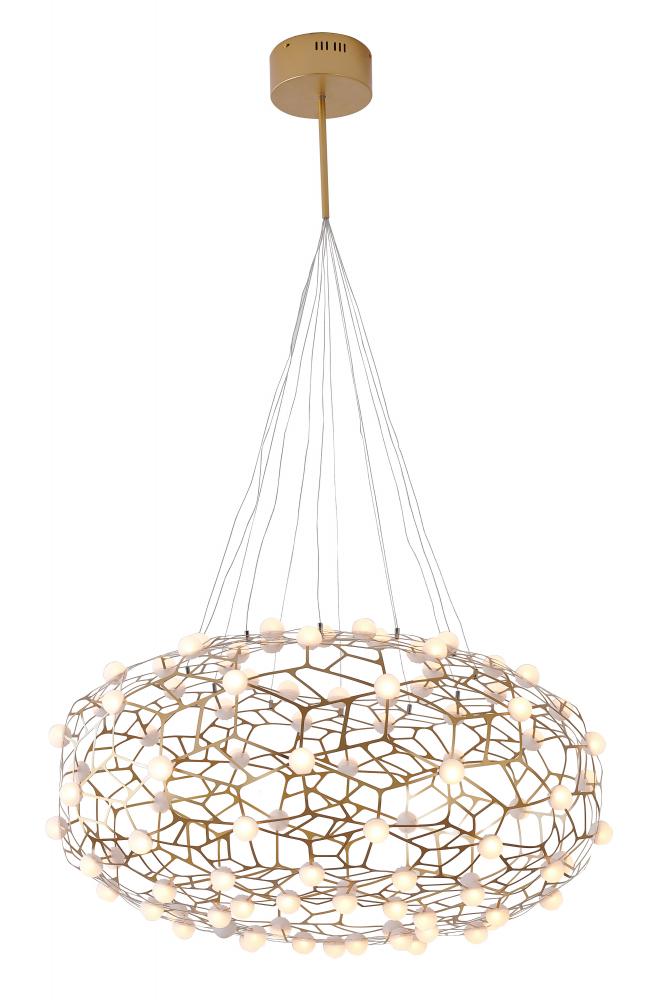 LED Chandelier  Gold