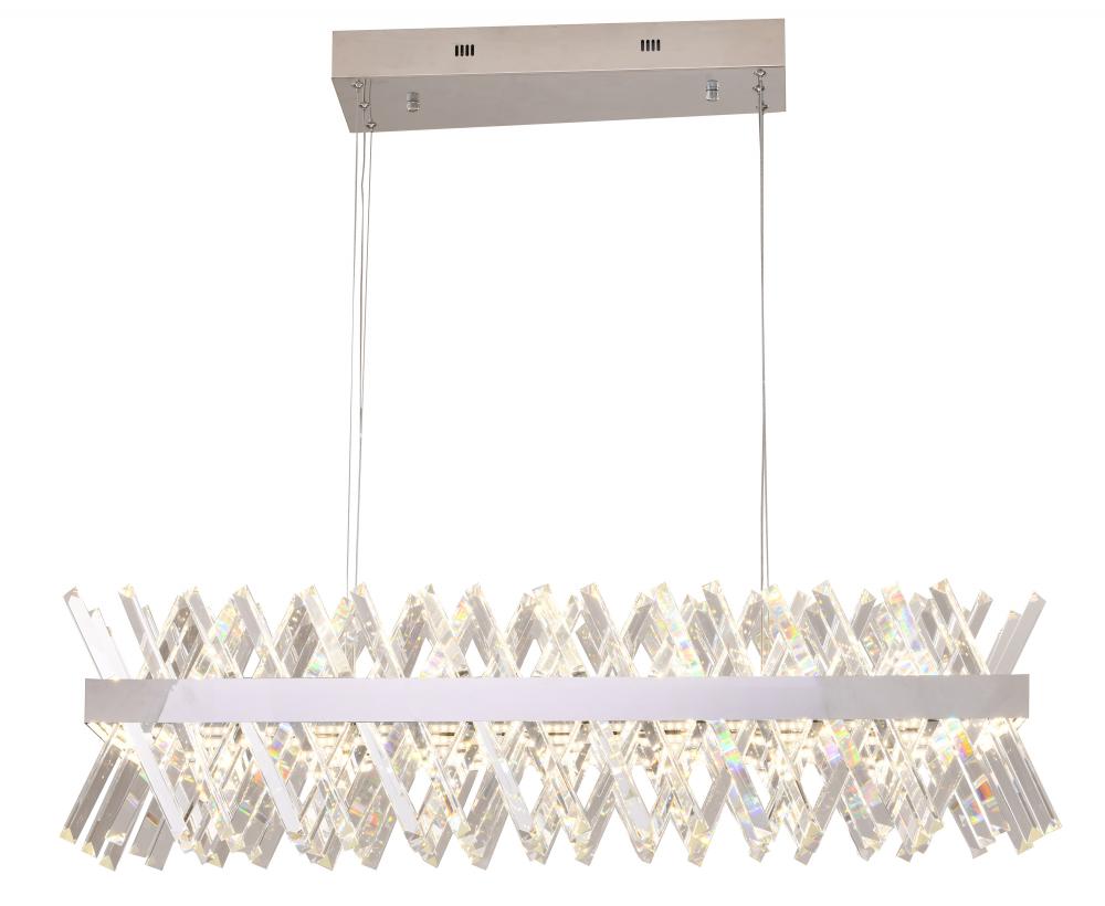 LED Chandelier Metal & Crystal