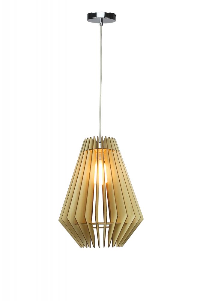 Single Pendant Lighting Natural Wood