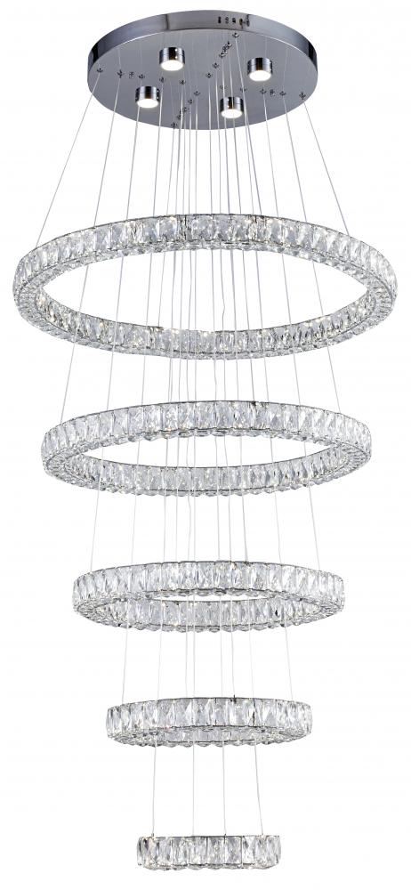 LED Single Pendant Lighting Chrome