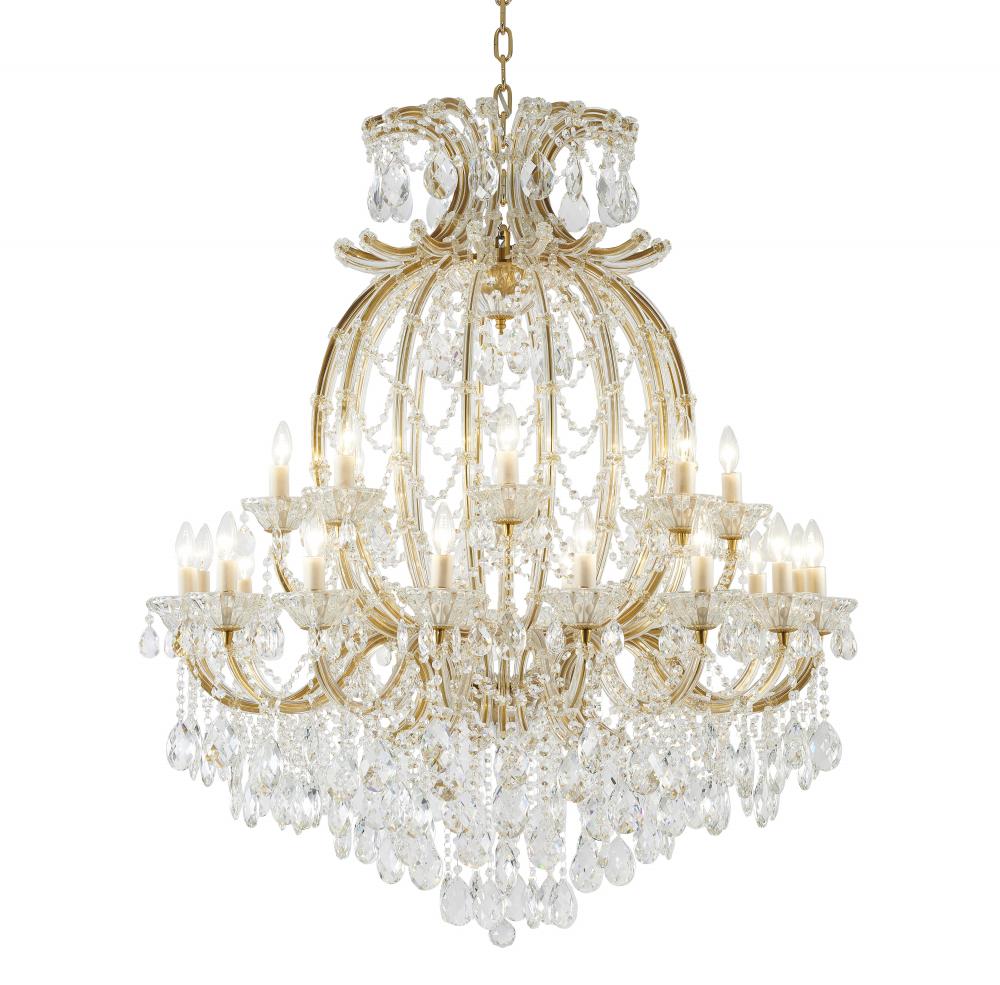 Chandelier Satin Brass