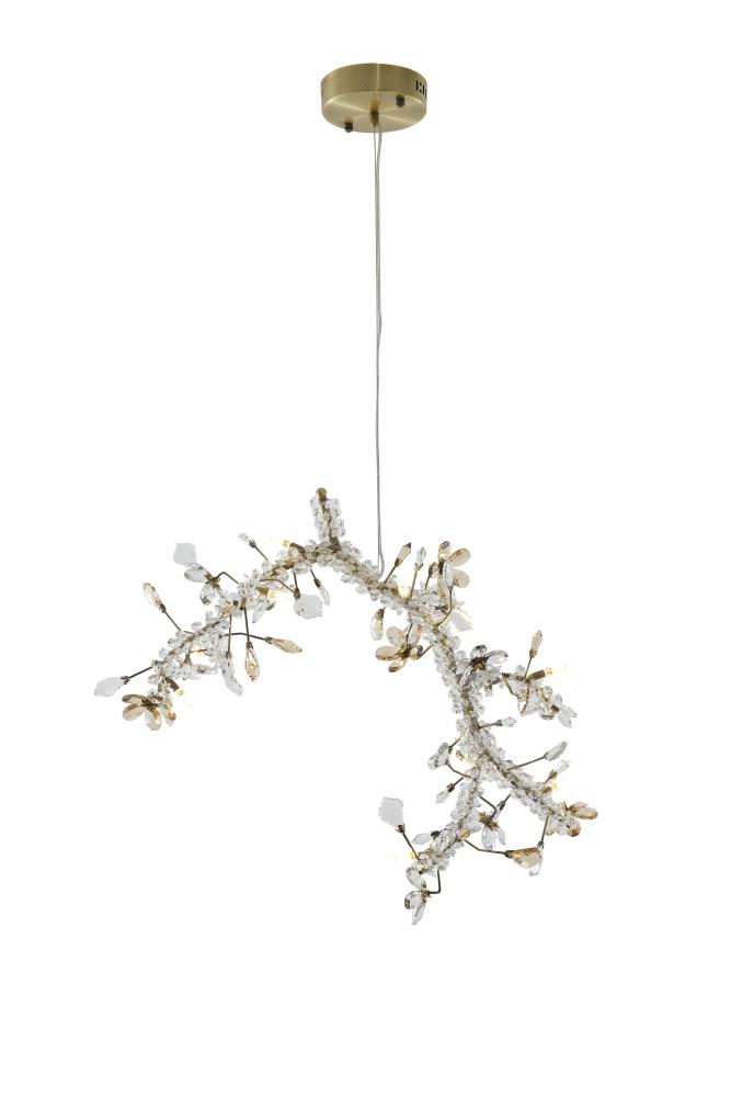 Chandelier Stainless Steel & Crystal