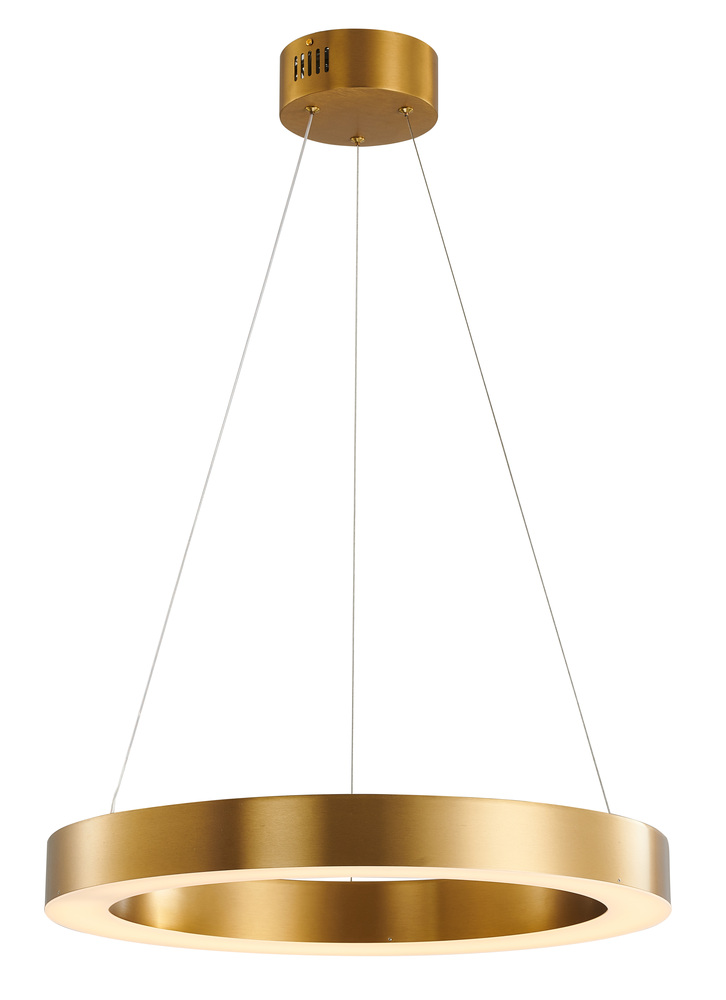 LED Chandelier Antique Brass