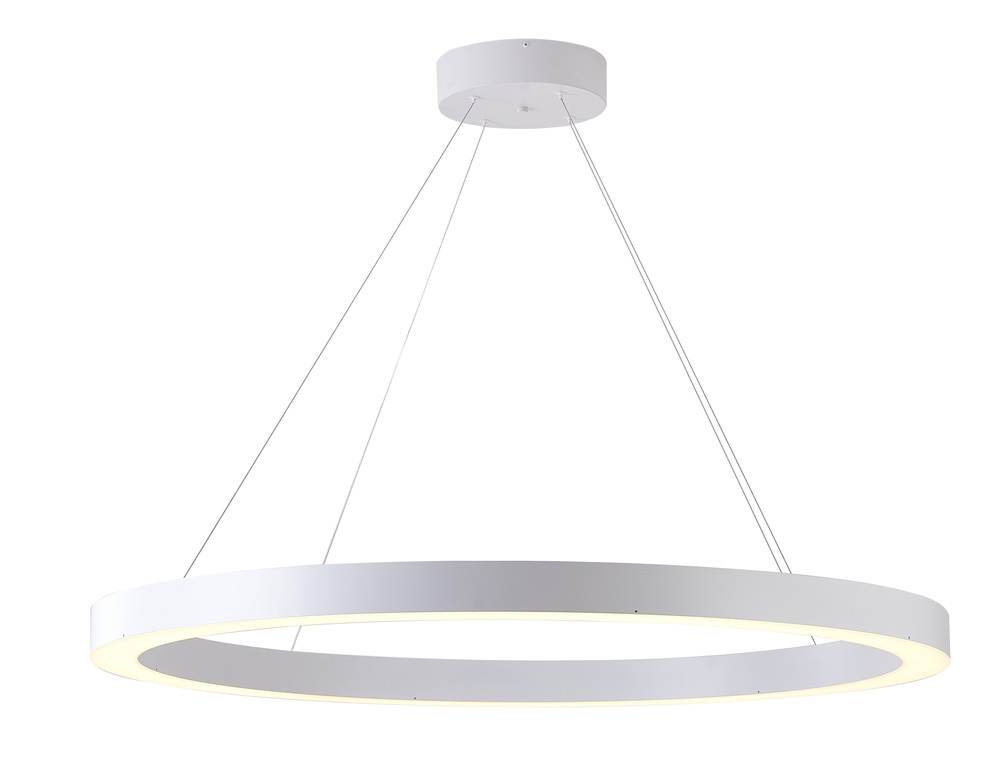 LED Chandelier Matte White