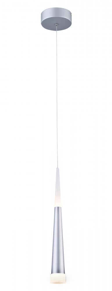 LED Single Pendant Lighting Sand Silver