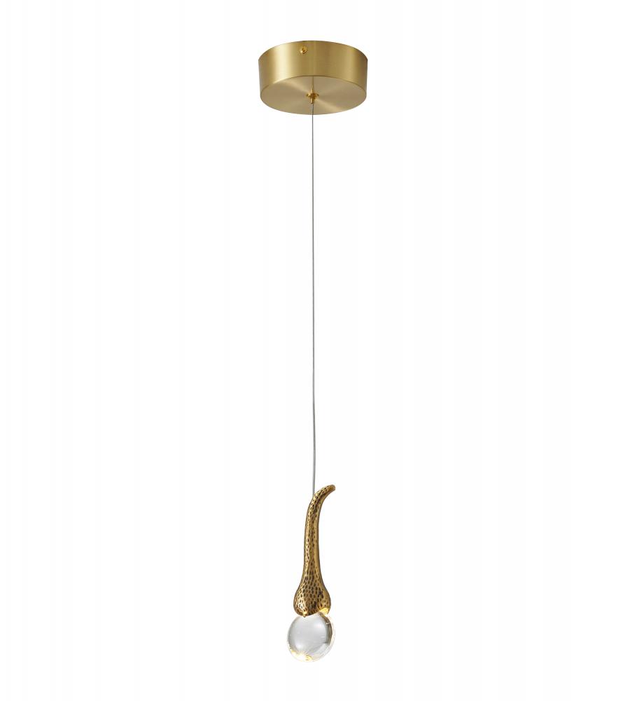 LED Pendant Antique Gold