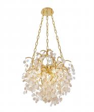 Bethel International CN05C22G - Chandelier Aluminum & Glass