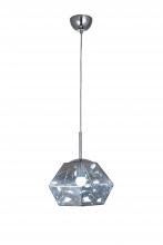 Bethel International DU134P11CH - 1-Light Chrome Pendant With A Smoke Acrylic Shade