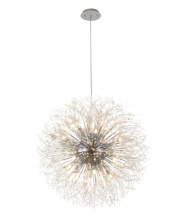 Bethel International GL86C32CH - 16-Light Chrome Stainless Steel Chandelier With Clear Crystal Accents