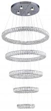 Bethel International KD07-3 - LED Single Pendant Lighting Chrome