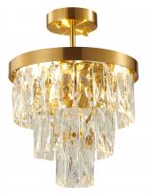 Bethel International OC37C12G - Semi Flush Mount Gold