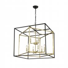 Bethel International YS218C28BG - Chandelier Black and Gold