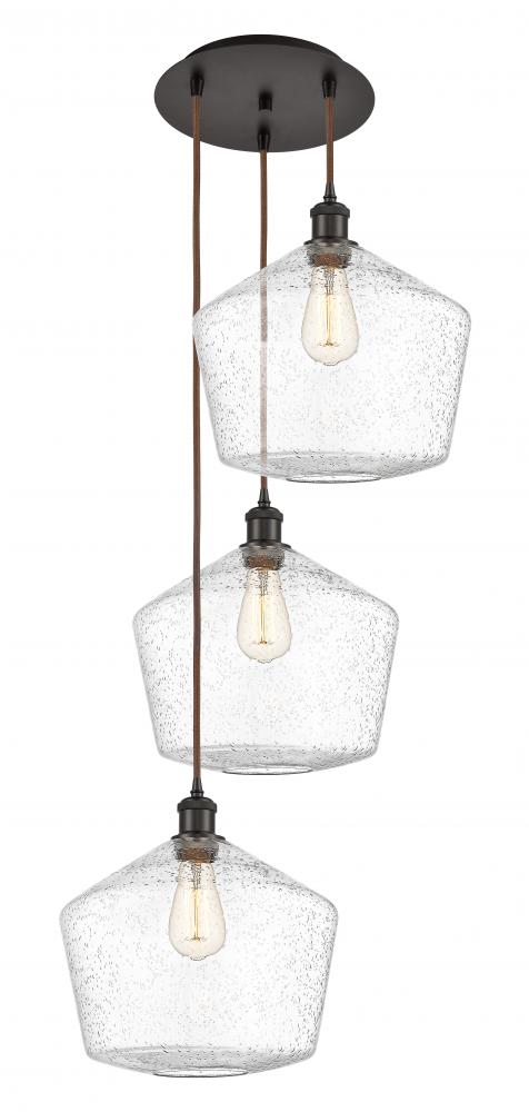 Cindyrella - 3 Light - 19 inch - Oil Rubbed Bronze - Cord Hung - Multi Pendant