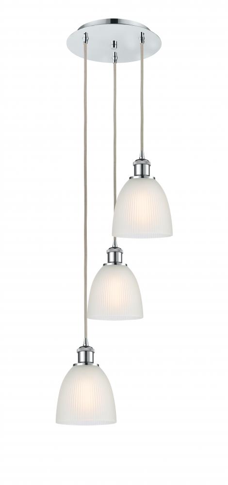 Castile - 3 Light - 13 inch - Polished Chrome - Cord Hung - Multi Pendant