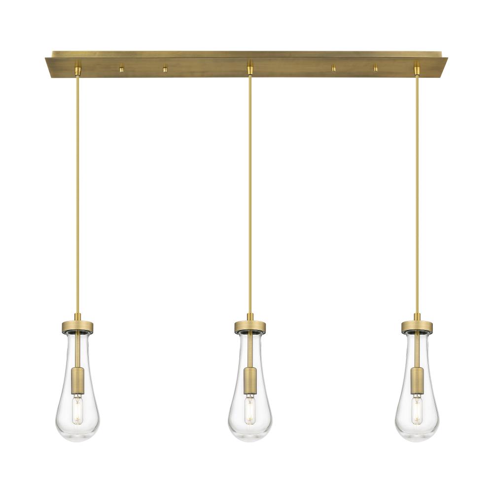 Owego - 3 Light - 37 inch - Brushed Champagne Bronze - Linear Pendant