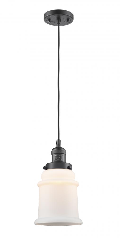 Canton - 1 Light - 6 inch - Oil Rubbed Bronze - Cord hung - Mini Pendant