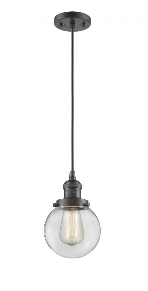 Beacon - 1 Light - 6 inch - Oil Rubbed Bronze - Cord hung - Mini Pendant