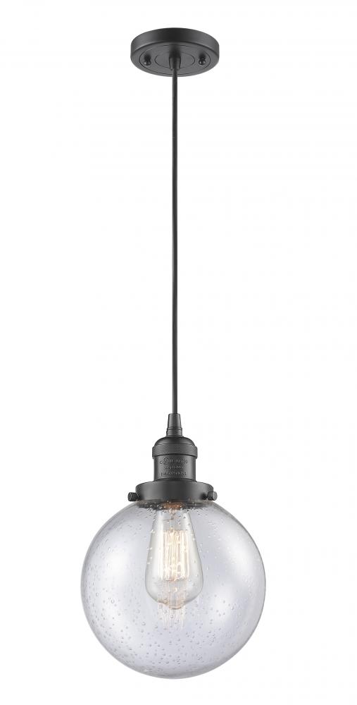 Beacon - 1 Light - 8 inch - Oil Rubbed Bronze - Cord hung - Mini Pendant