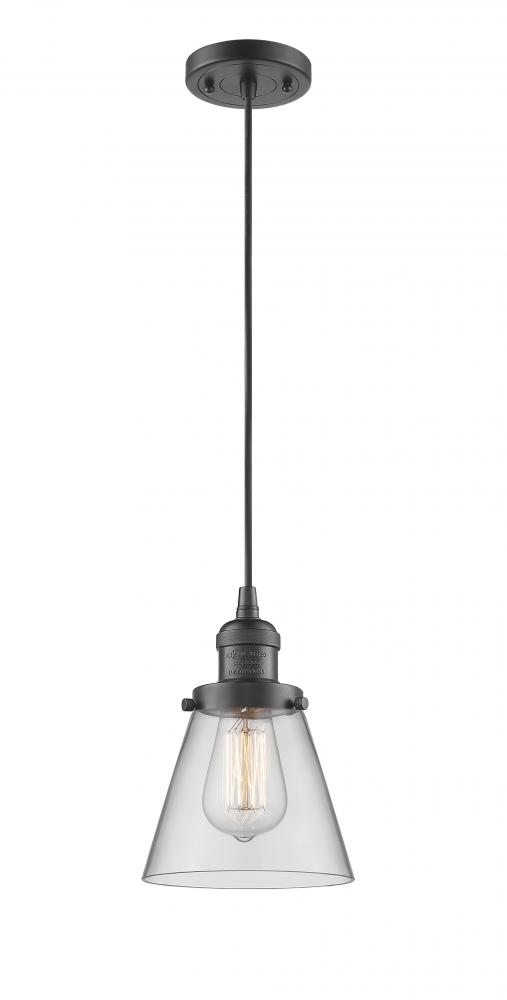 Cone - 1 Light - 6 inch - Oil Rubbed Bronze - Cord hung - Mini Pendant