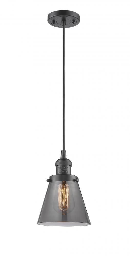 Cone - 1 Light - 6 inch - Oil Rubbed Bronze - Cord hung - Mini Pendant