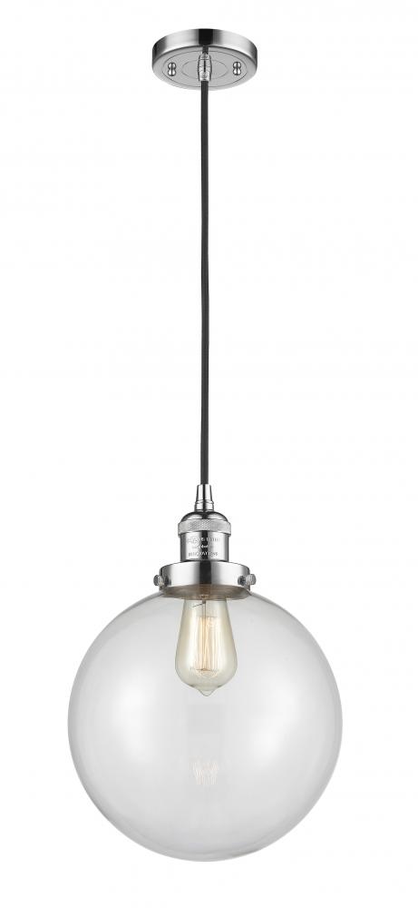 Beacon - 1 Light - 10 inch - Polished Chrome - Cord hung - Mini Pendant