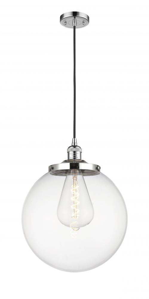 Beacon - 1 Light - 14 inch - Polished Chrome - Cord hung - Mini Pendant