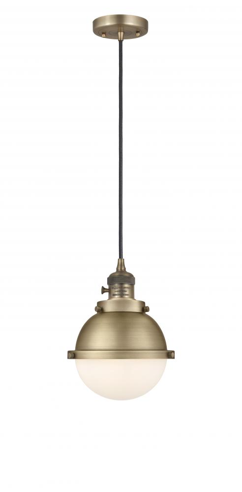 Hampden - 1 Light - 7 inch - Brushed Brass - Cord hung - Mini Pendant