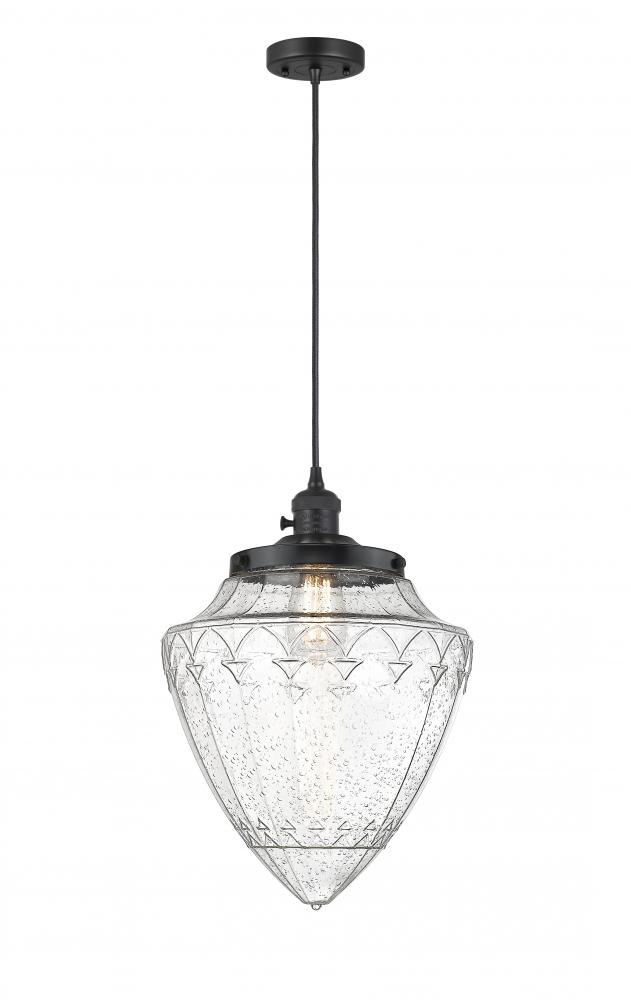 Bridgeton - 1 Light - 16 inch - Matte Black - Cord hung - Mini Pendant