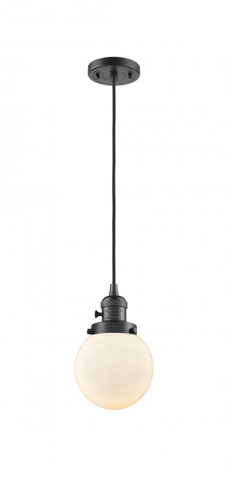 Beacon - 1 Light - 6 inch - Oil Rubbed Bronze - Cord hung - Mini Pendant