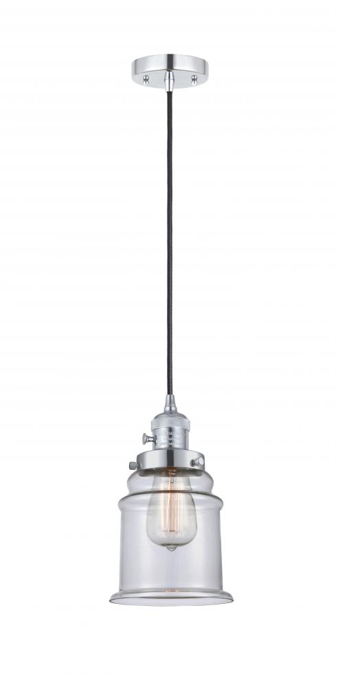 Canton - 1 Light - 6 inch - Polished Chrome - Cord hung - Mini Pendant