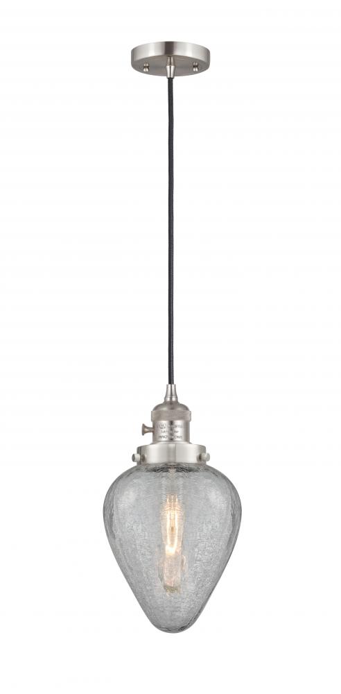 Geneseo - 1 Light - 7 inch - Brushed Satin Nickel - Cord hung - Mini Pendant