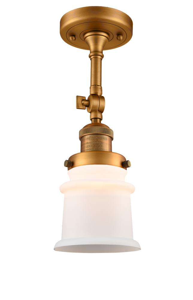 Canton - 1 Light - 5 inch - Brushed Brass - Semi-Flush Mount