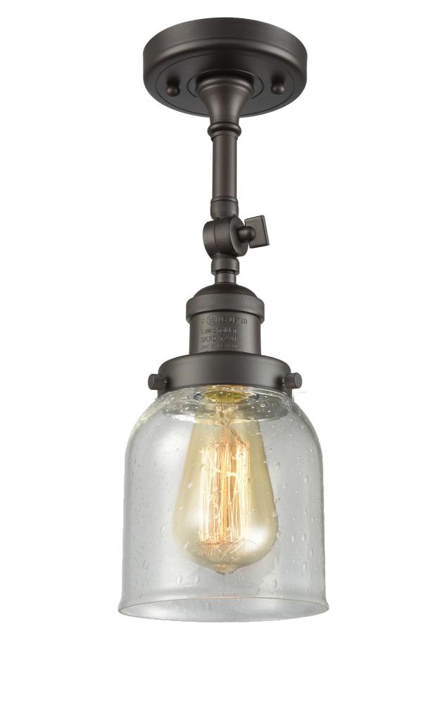 Bell - 1 Light - 5 inch - Oil Rubbed Bronze - Adjustable Semi-Flush Mount