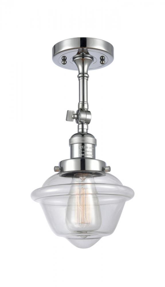 Oxford - 1 Light - 7 inch - Polished Chrome - Semi-Flush Mount