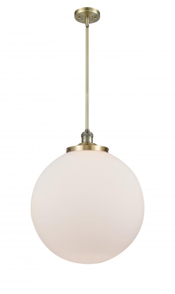 Beacon - 1 Light - 18 inch - Antique Brass - Stem Hung - Pendant