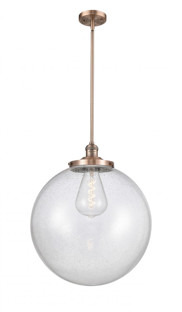 Beacon - 1 Light - 18 inch - Antique Copper - Stem Hung - Pendant