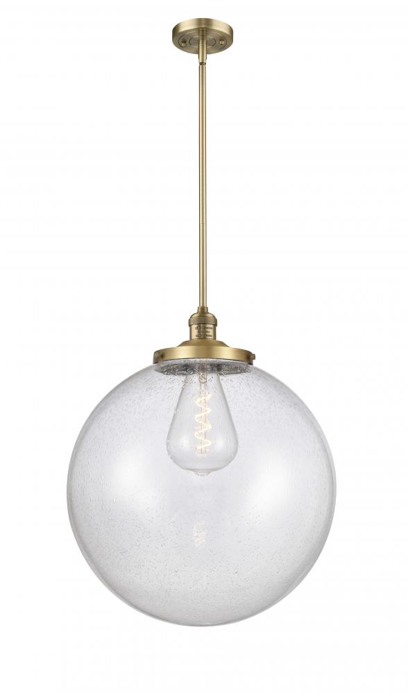 Beacon - 1 Light - 18 inch - Brushed Brass - Stem Hung - Pendant